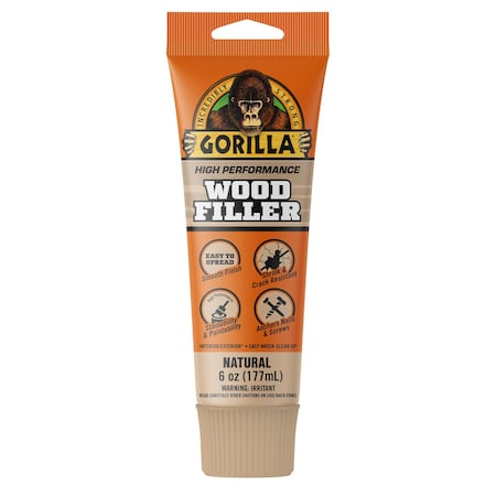 Gorilla Glue Gorilla Natural Wood Filler 6 oz 107072